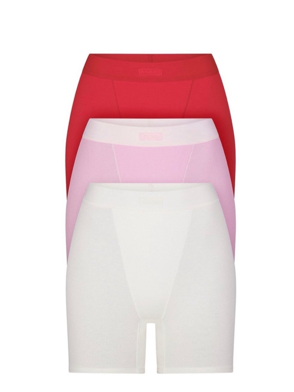 SKIMS Cotton Rib 3-Pack Boxer